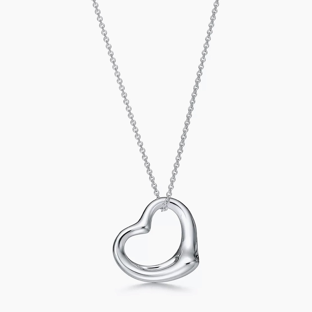 Tiffany open heart pendant.